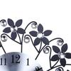 Round Rhinestone Flower Wall Clock Living Room Home Restaurant Hanging Decor