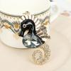 Super Flash Car Key Ring Rhinestone Bag Pendant Fashion Ocean Seahorse Keychain  For Women Bag