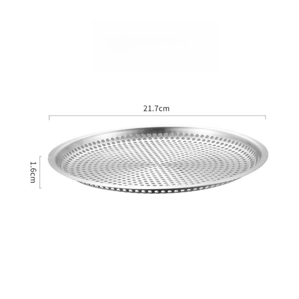 Round Vegetable Tray Draining Hole Tableware Easy To Clean Food Plate Draining