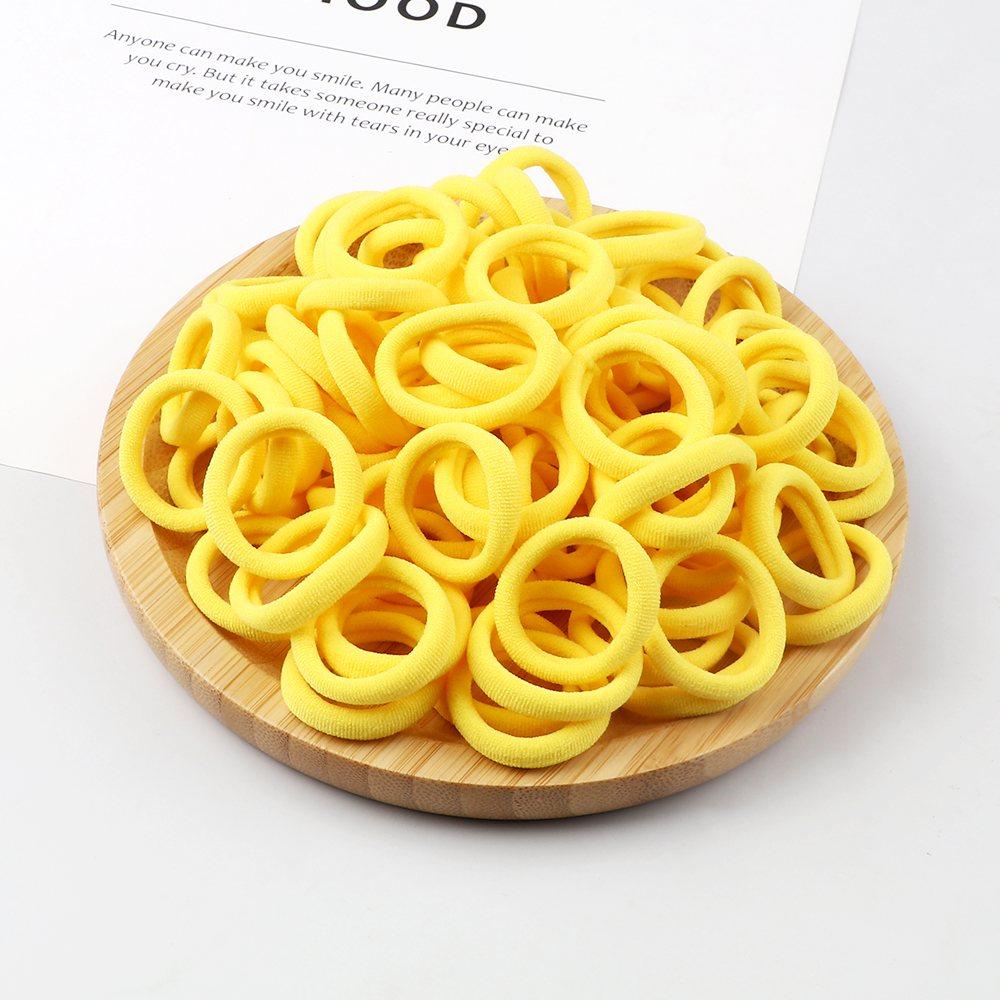 20/30/50/100/200pcs Colorful Hairband Black Grey Rubber Band Nylon Hair Elastic Ponytail Hairstyle Scrunchies Hair Accessories