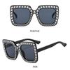 Sparkling Kids Square Sun Glasses Rhinestone Eyewear Cute Girls Shades  for Beach/Travel/Party