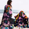 Funny Printed Dollar Soft Flannel Thermal Hooded Blanket Home Outdoor Office Essential Blanket