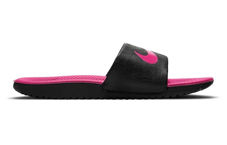 Nike Kawa Пенопластовая подошва Износостойкие И Легкие Детские тапочки Черный Розовый Детские DD8519-001