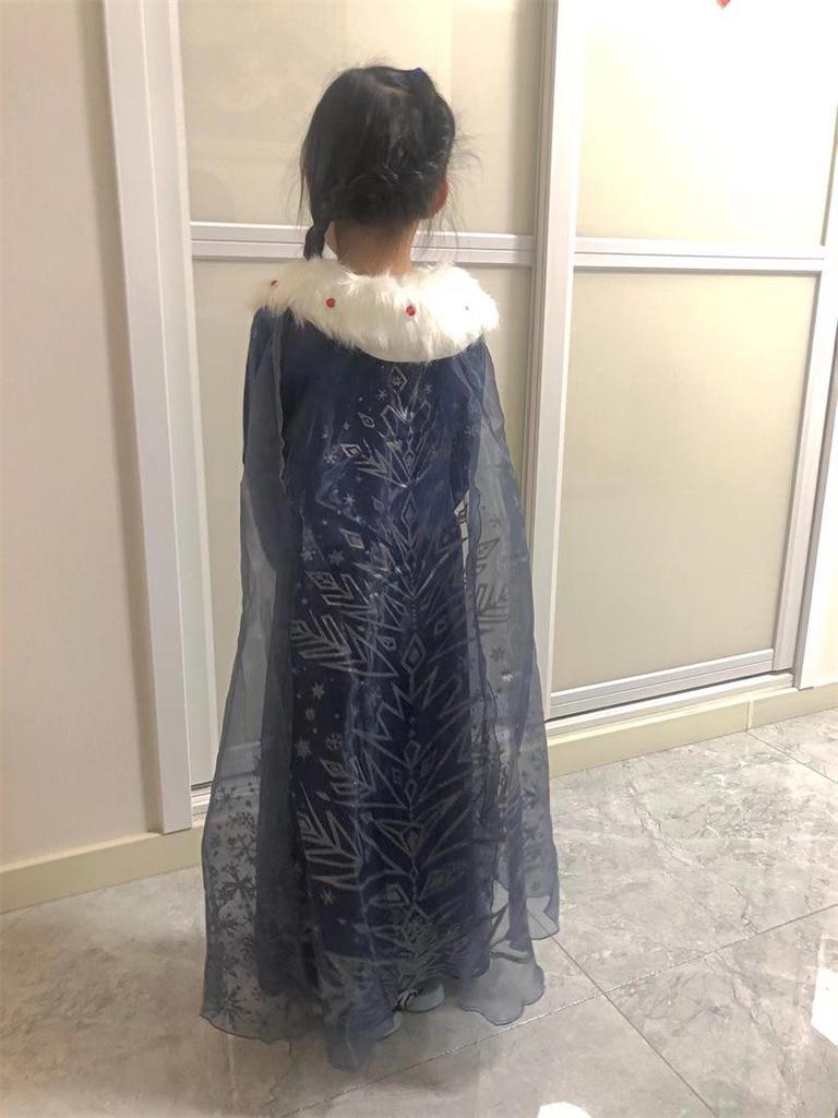 Frozen Princess Elsa Children's Cosplay Costume - Ice Queen Winter Dress Outfit