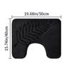 3 Piece Bathroom Mat Memory Foam Ultra Soft and Absorbent Leaf Bath Rugs Thick Washable For Bathroom Toilet Tub Mat Set