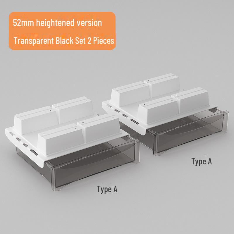 Punch-Free Under-Desk Invisible Storage Drawer for Desk Organization and Stationery