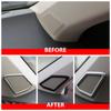 2Pcs ABS/Stainless Steel Car Front Window Audio A Pillar Speaker Circle Cover Trim Stickers for Volkswagen VW T-Roc TROC 2018 - 2023 Accessories