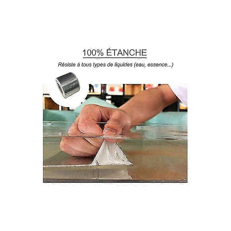 Aluminum tape: ultra-strong waterproof tape, size 1.2 mm x 5 cm x 5 m - 1 pc.