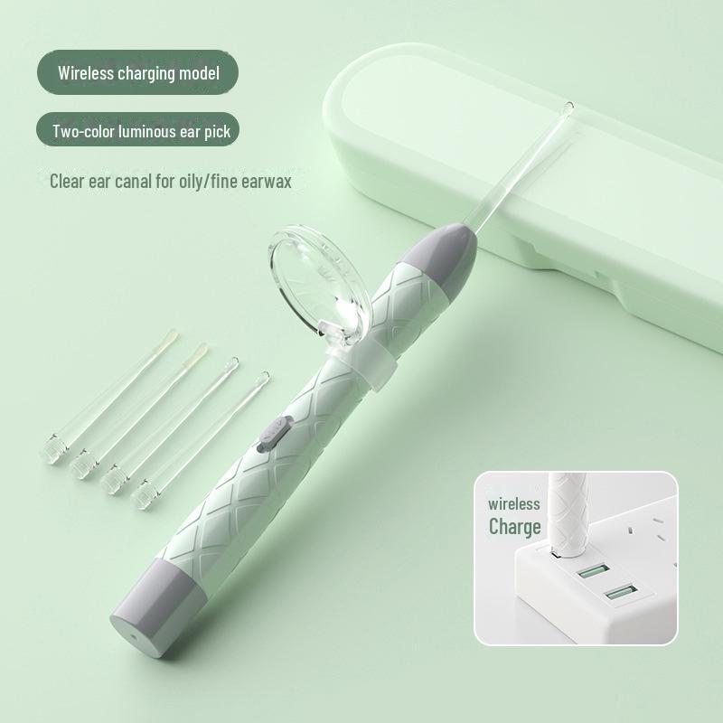 Мягкая светящаяся щеточка для ушей для малышей - безопасный инструмент для удаления ушной серы у малышей