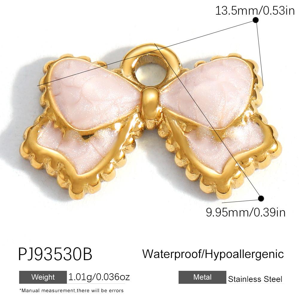 Heart Cat Dog Owl Oil Drop Ocean Style Pendants 18K Gold Plated Stainless Steel Charms Fashion Jewelry Gold Pendants