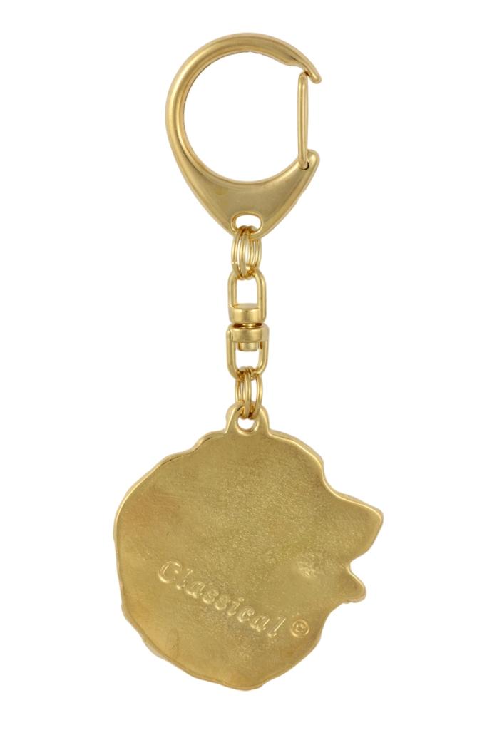 Bernese Mountain Dog, Berner Sennenhund I - Gilded Key Ring with Dog In Gift Box, Handbag Decoration, Luxury Accessory by Art-Dog Brand