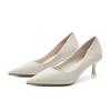 7-Sexy Solid Color Pointed Stiletto High Heels Women's Simple Two Wear Professional Work Women's Single Shoes