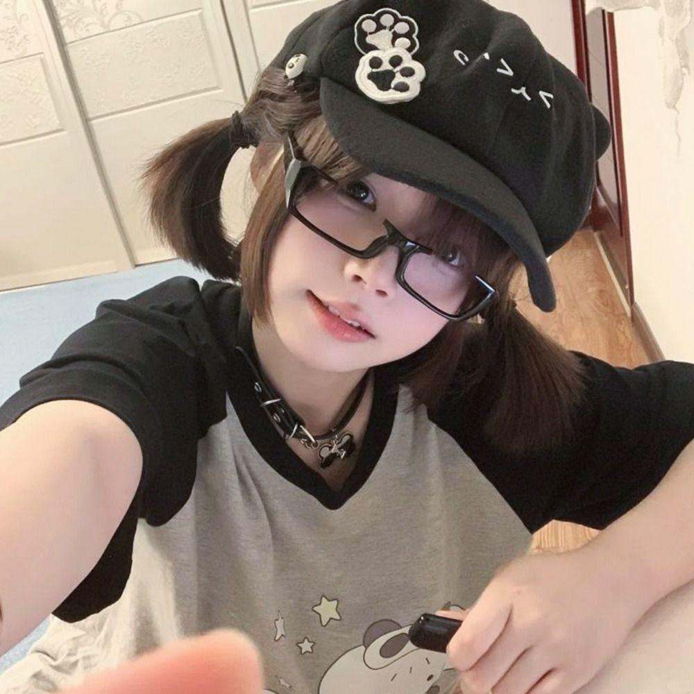 Cute Berets Caps Y2k Baseball Cap Fashion Newsboy Hats  for  Women  Girls