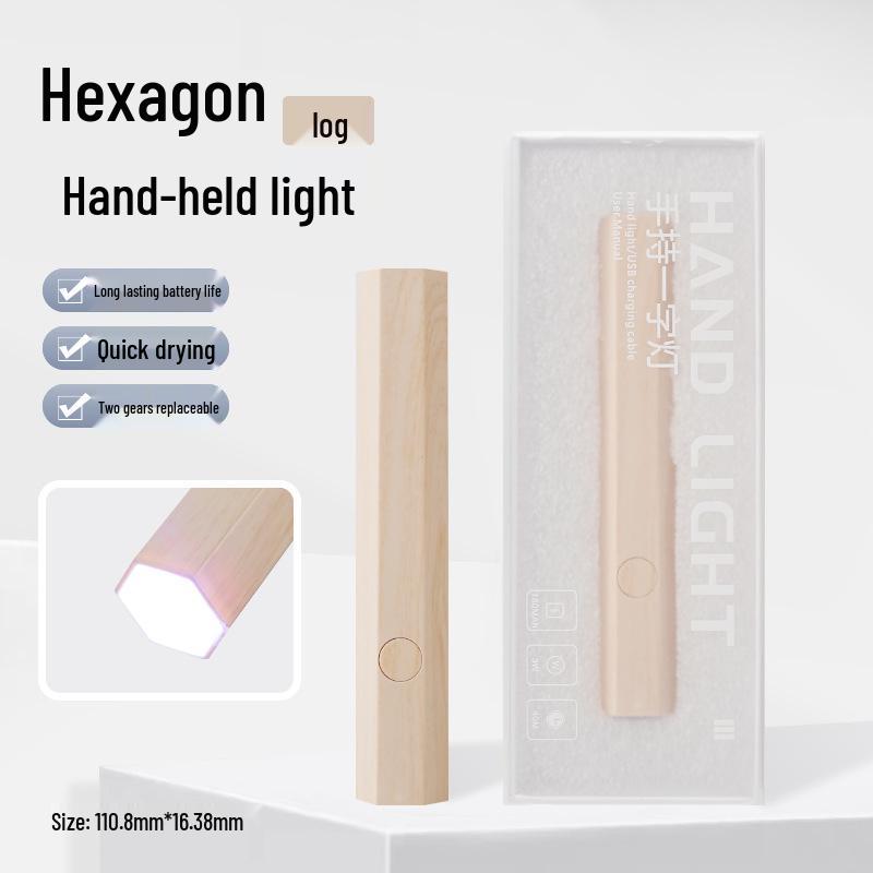 Nail Salon Quick-Dry Handheld UV Lamp: Fast-Curing, Non-Darkening Light for Wearable Nails