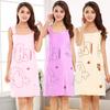 Variety of Wearable Bath Towels Beauty Salons Microfiber Cartoon Printing Women's Suspenders Bath Skirts, Foreign Trade Beach Towels
