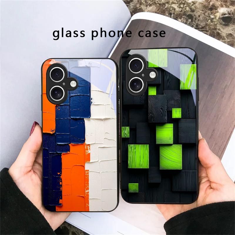 Каменная накладка с отпечатком лапы животного для iPhone 17 Air 16 E 15 Plus 14 Pro Max 13 12 mini 11 5 6 7 8 Plus XR XS Max SE Черный стеклянный чехол для телефона
