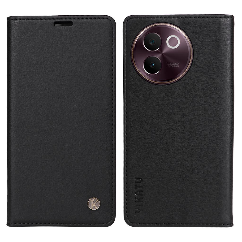 For vivo V40 Lite 5G/vivo V30e 5G Phone Cases YIKATU Magnetic Closure PU Leather Mobile Cover