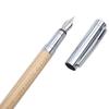 LACHIEVA LUX Luxury Writing Instrument Natural Wood German Nib Fountain Pen Gift Set Gift Wood Karin, (Natural Maple)