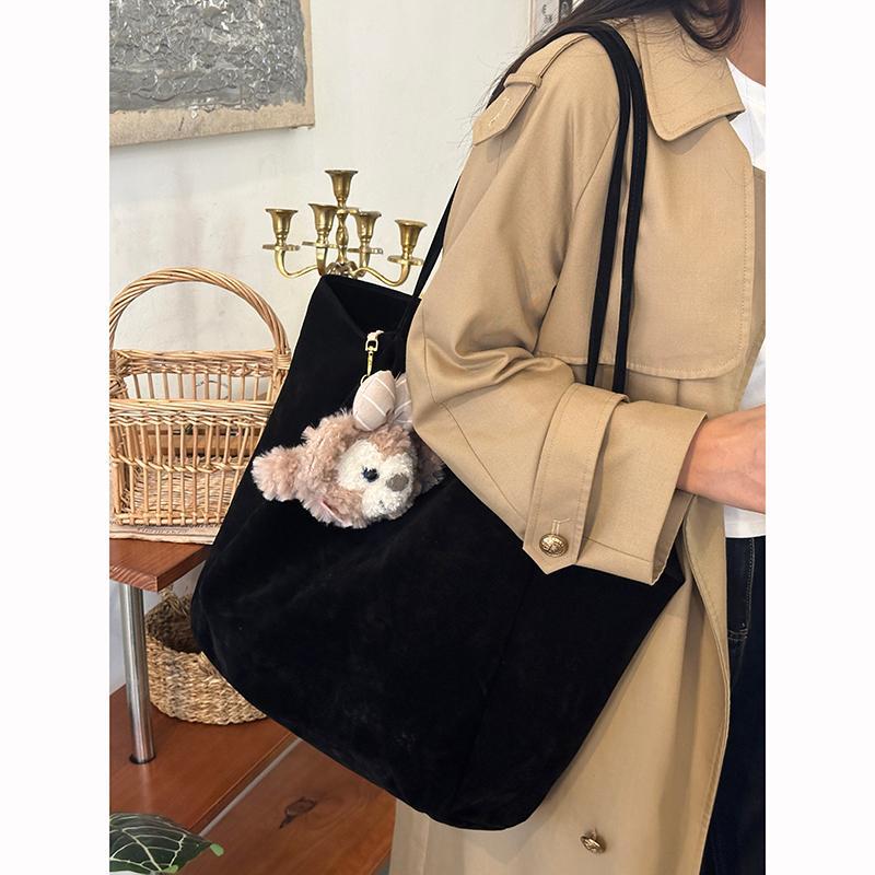 Японская ретро-сумка из замши, новая вместительная повседневная сумка подмышкой, удобная и комфортная сумка через плечо для поездок на работу.