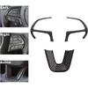Carbon Fiber Look Steering Wheel Cover Trim For Dodge Challenger 15-20