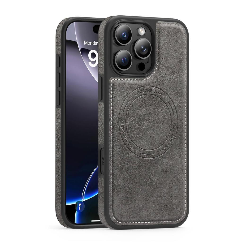 Роскошный чехол-бампер с магнитной застежкой из коровьей кожи для iPhone 17 Air 16 PM 15 Pro Max Samsung S25 S24 S23 Ultra Google Pixel 10 Противоударный защитный чехол