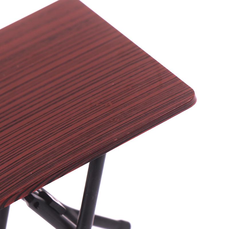 1:12 Dollhouse Mini Furniture Folding Table And Chair Set With 4 Stool Models