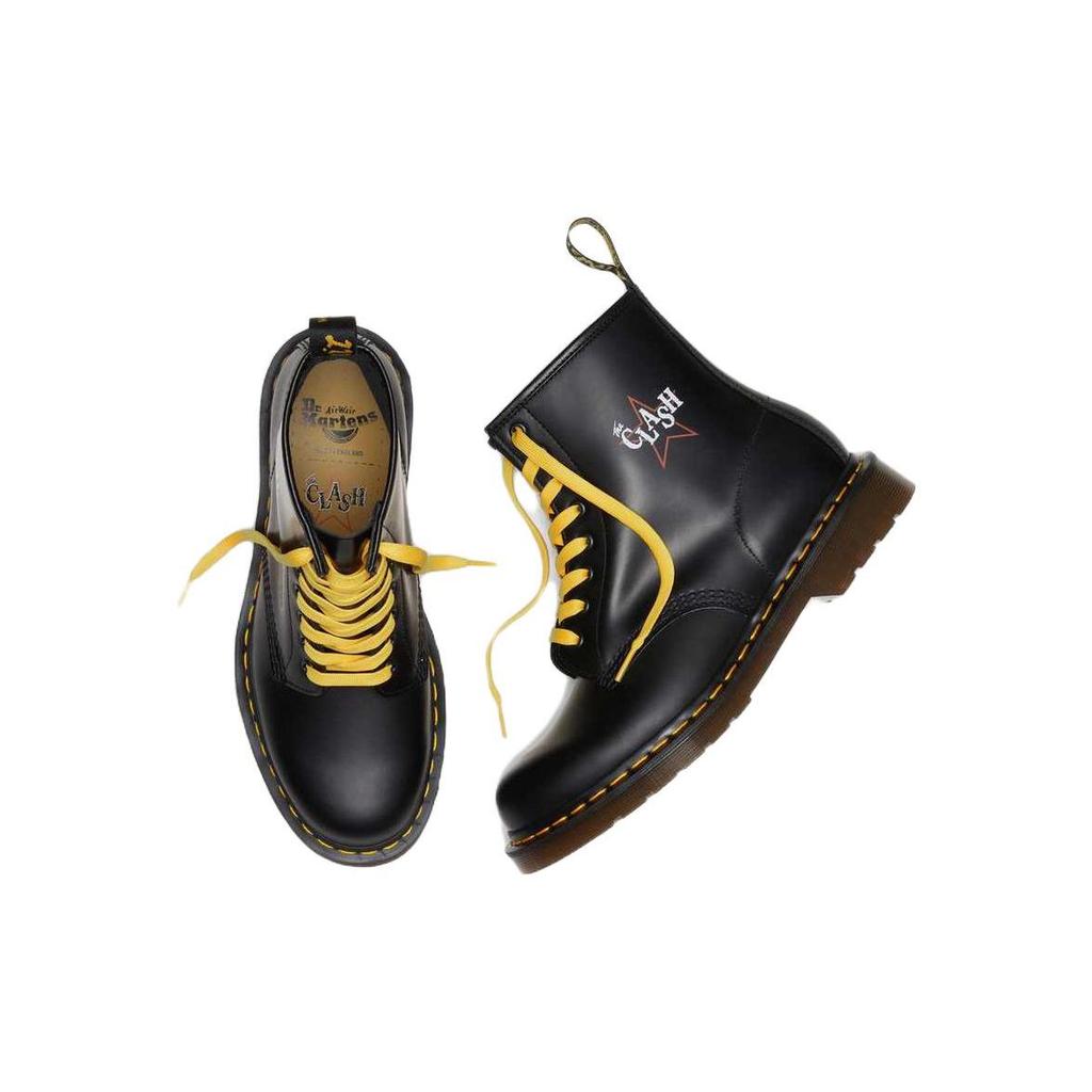 Dr. Martens 1460 Кожаные Комфортные Короткие Ботинки Унисекс ботинки Черные 28004001