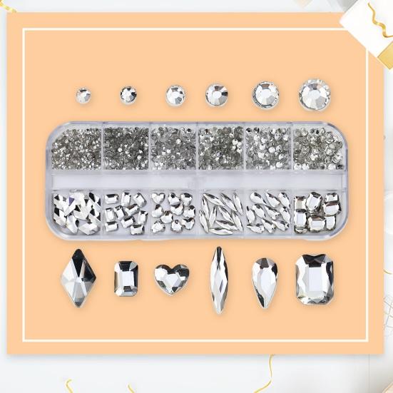 1 Box Sparkling with Rhinestones Nail Create Stunning 3D Nail Art Shiny Faux Crystal