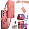 3-in-1 Luxury Leather Wallet Case for Samsung A13/A14/A15/A17...S21/S22/S23...w/ Stand, Shockproof, RFID, Multi-Slot & Zipper