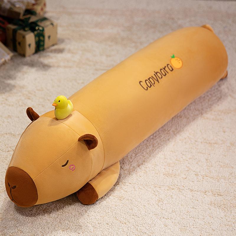 Cartoon Soft Capybara Throw Pillow Plush Toy Doll Kapibara Doll Girl Soothing Doll