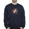 DC Comics Mens The Flash Lightning Logo Sweatshirt