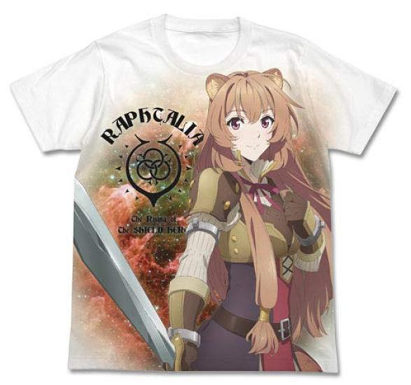 Cospa The Rising of the Shield Hero Raphtalia Full Graphic WHITE S Size T-shirt