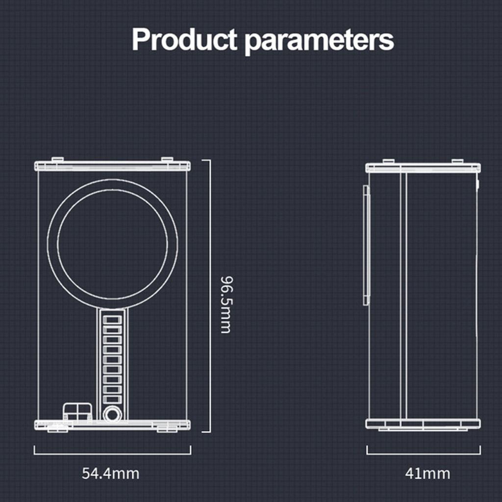 K07 Прозрачные Механические Музыкальные Колонки с Bluetooth 5.0 USB Портативная Беспроводная Колонка 3 Режима Светодиодной Подсветки 600 мАч для Праздника