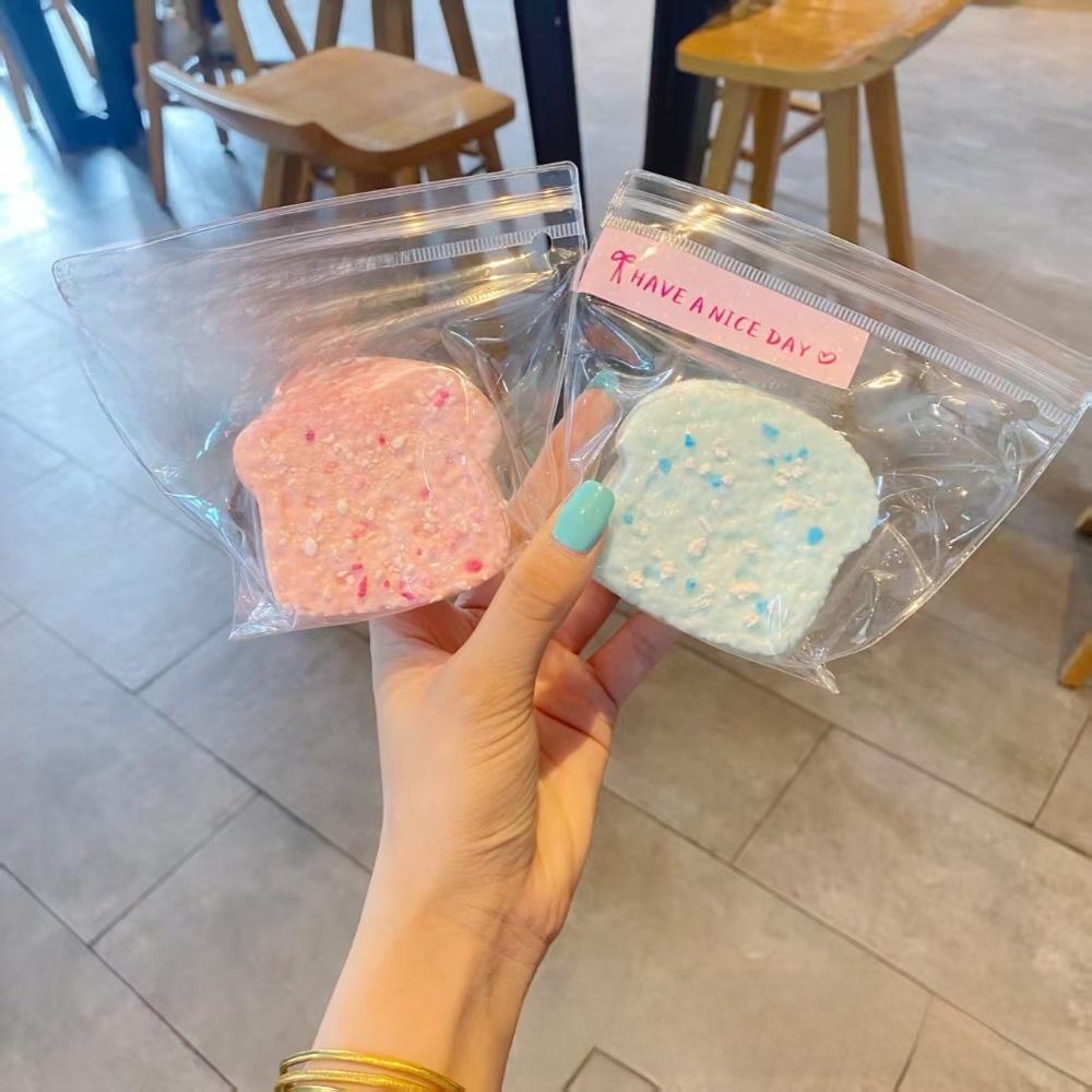 Super Thick Texture Stress Relief Toys Toast Cake Desktop Ornaments Fidget Toys Desktop Decoration