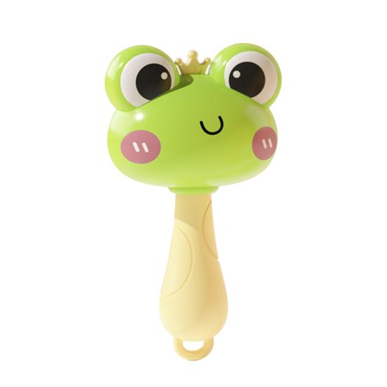 Детская погремушка, игрушка, мультяшная лягушка, цыпленок, ручная погремушка, развитие слуха и навыков хватания, для новорожденных мальчиков и девочек, погремушка для раннего развития