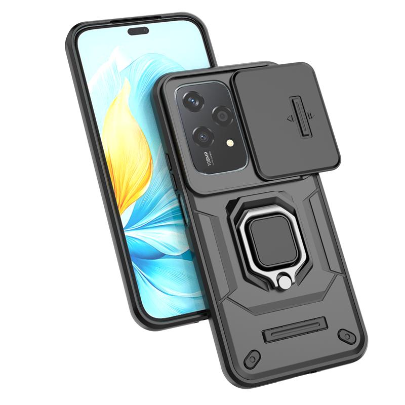 For Honor 200 Lite 5G Case Shockproof Armor Ring Case For Honor200 Honor 200Lite 5G Slide Camera Lens Protection Cover