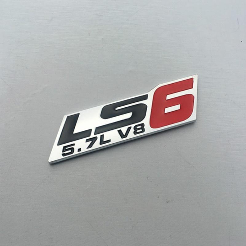 1 шт. 3D металлическая эмблема автомобиля 5.0L 5.7L 6.0L 6.8L LS1 LS2 LS3 LS6 COYOTE V8 значок на корпусе наклейка на багажник наклейка для логотипа автомобиля