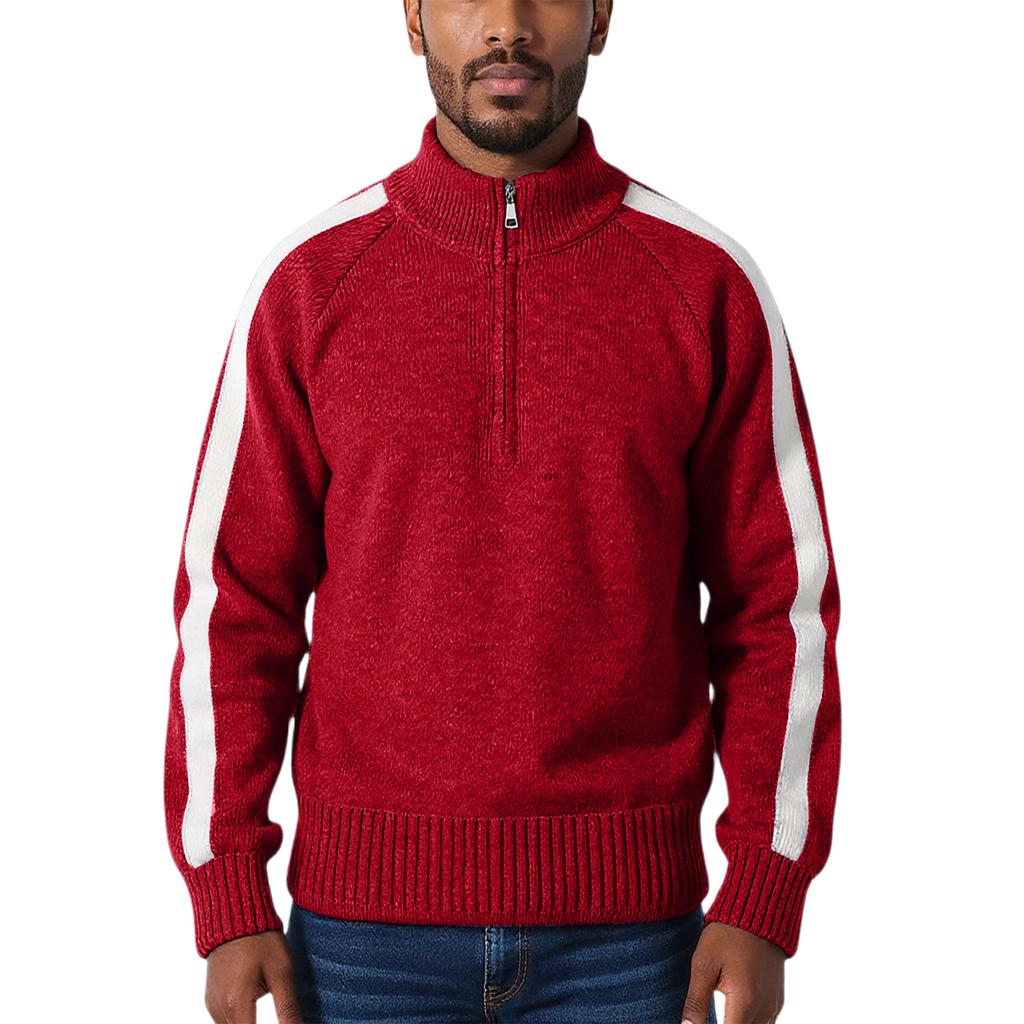 Men's Fashion Knitting Pullover Long Sleeves Loose Round Neck Sweater