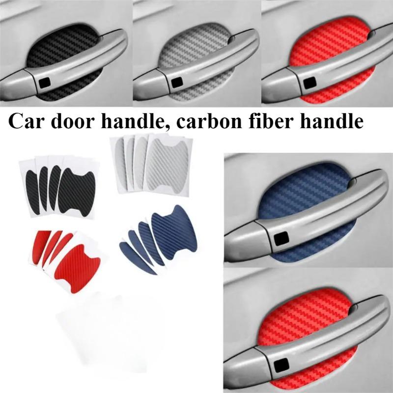 Защитное покрытие из углеродного волокна, устойчивое к царапинам, водонепроницаемое, универсальное, с текстурой из углеродного волокна, аксессуары для стайлинга автомобиля, защитные наклейки