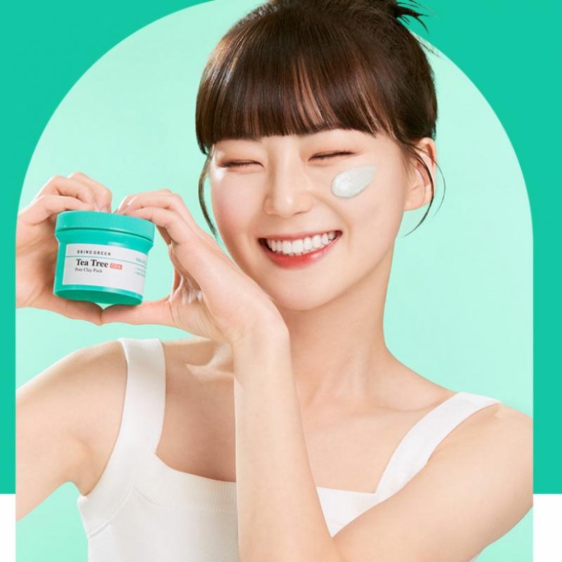 BRING GREEN Пакетик с глиной Tea Tree Cica Pore 120 г +120 г 