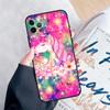 Pink Unicorn Rainbow Cute Phone Case For iPhone 14 15 16 Pro Max 12 13 Mini 11 Pro Max XR 15 16 Plus 16e Cover Coque