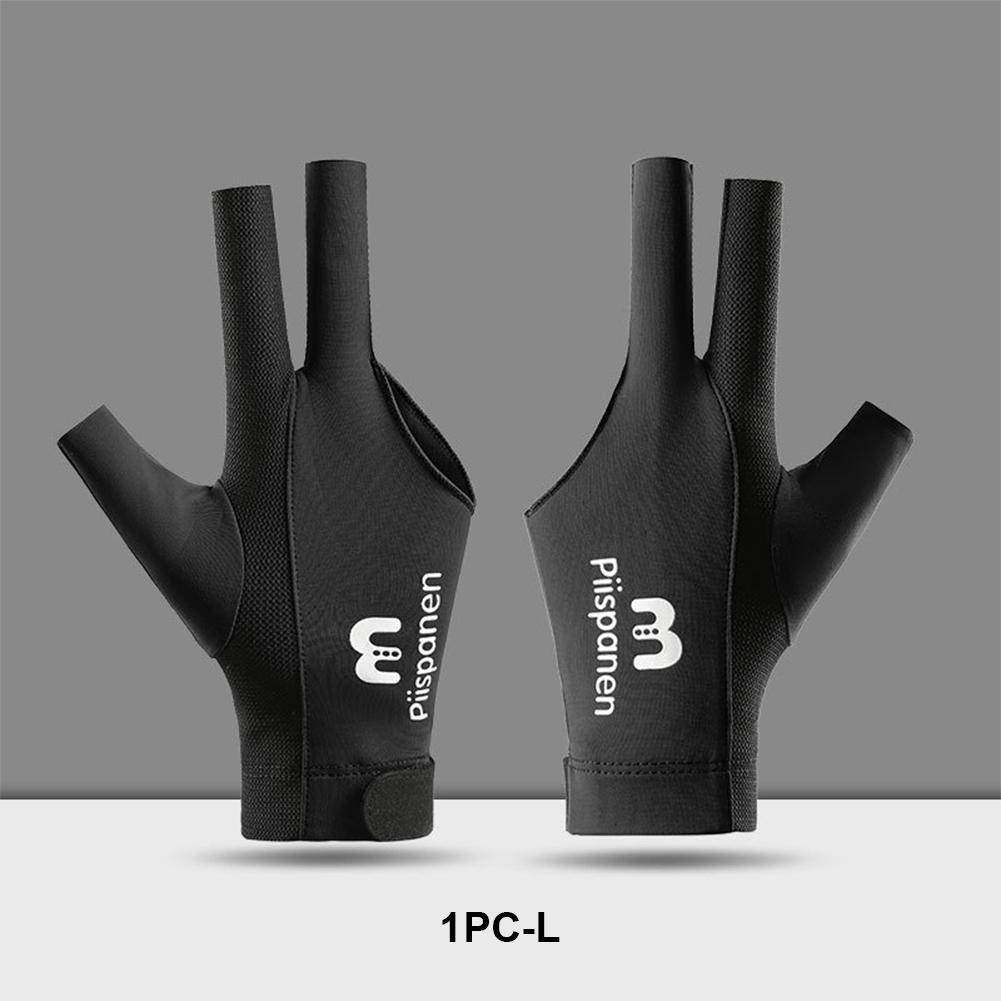 1шт трехпалые бильярдные перчатки сшитый дизайн дышащие нескользящие самоклеящиеся перчатки из ткани фиксированные принадлежности для бильярда