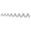 8 PC DR CROWFOOT WR SET Drive Crowfoot Wrench Set JHW10790 3/8 (10790) 3/8" (9-16mm)