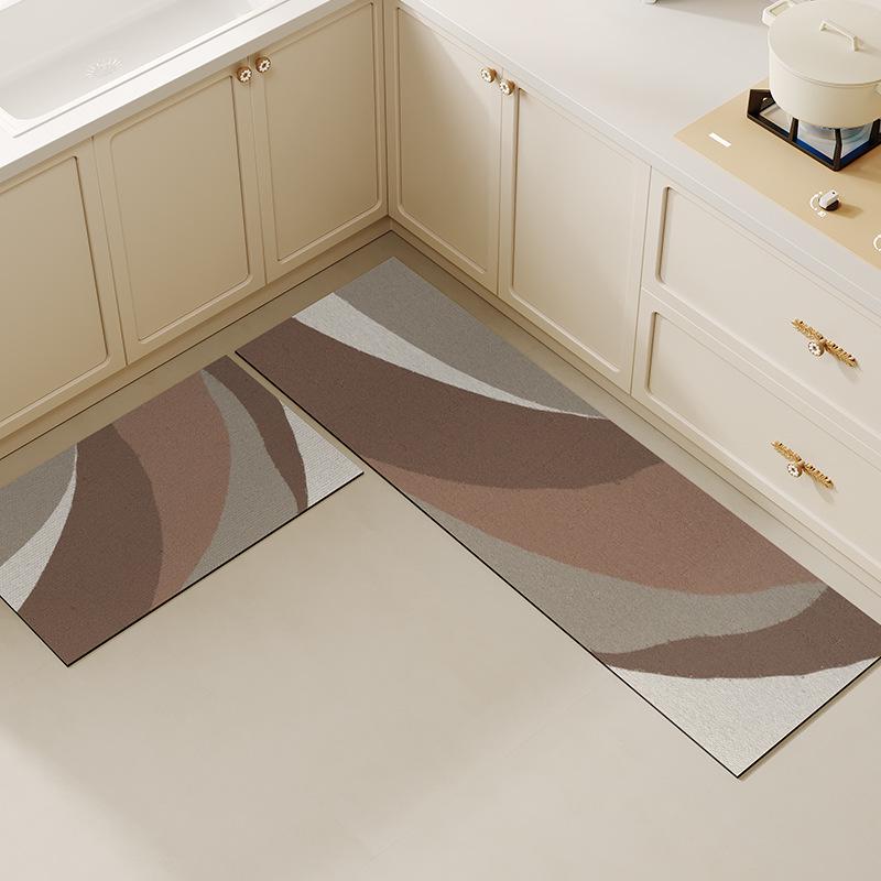 Коврики для кухни Wabi-Sabi Square: Впитывающие, нескользящие, мягкие, износостойкие, простые в уходе коврики из диатомовой грязи