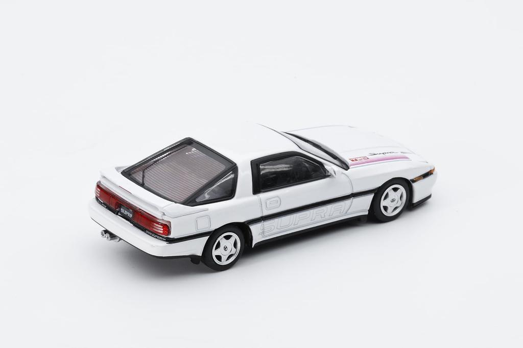 Литой Team Toyota Supra Белая Готовая Модель 1/64 (А70) LL-033-250