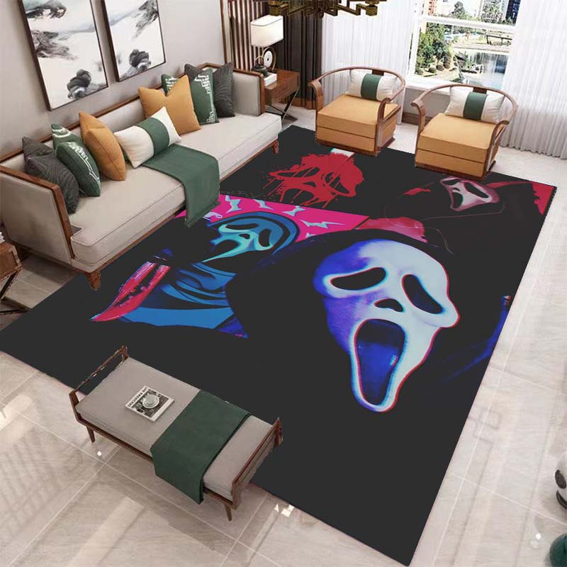 Ковер ужасов на Хэллоуин для гостиной, украшения дома, дивана, журнального столика, коврики, коврик для ванной комнаты, нескользящий напольный коврик