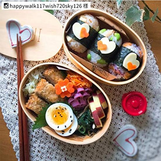 Коробка для бенто магеваппа гнездовая простая деревянная 350 куб. см 460 куб. см 2-х ярусная женская