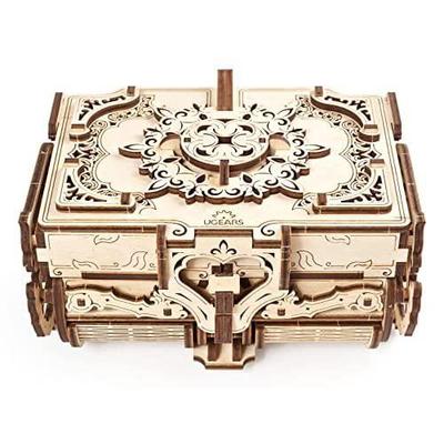UGEARS 3D Деревянная коробка-пазл - 3D-пазлы Античная деревянная коробка Наборы деревянных моделей для взрослых и подростков