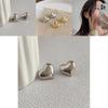 Stylish Ins Trendy Heart Earrings In Gold And Silver Unique Vintage Jewelry For Women