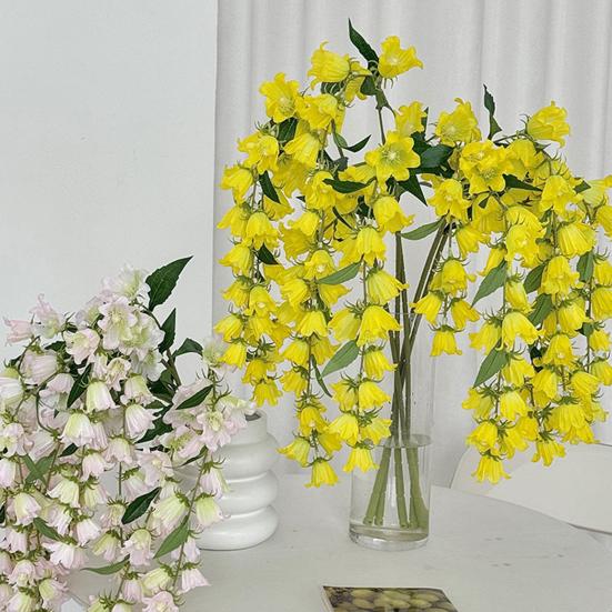 38" Искусственный Ландыш Длинный Стебель Искусственный Шелковый Цветок Букет для Высокой Вазы Искусственные Растения для Дома Свадьбы Вечеринки Дня Рождения Украшения для Дома